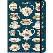 美國 Cavallini 精裝大筆記本 _古典茶具