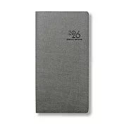 【DATA MATE - 2026日誌】DM-48145 小巧格紋 48K 皮製精裝本- 灰色