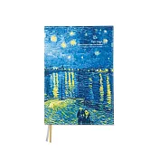 珠友 2026年 A5/25K 直式週誌+甘特圖/專案紀錄追蹤/週計劃/日誌手帳手札/行事曆/每日時間軸管理/效率工作紀錄 01羅納河星夜