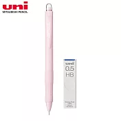 (限量送)UNI M5-100寫樂自動鉛筆+HB鉛芯0.5  淡粉紅