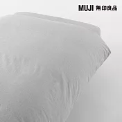 【MUJI 無印良品】柔舒水洗棉被套/D/雙人/ 灰色