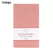 Indigo 2026 Offcial Slim Monthly Diary 月日記 pink mousse
