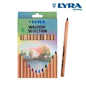 【德國LYRA】華德福三角原木色鉛筆12色