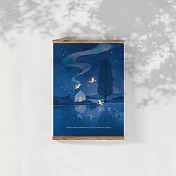 【 Hello Studio 你好工作室 】星辰無憂夜｜插畫A4海報