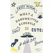 【日本Greeting Life】2026 CHALKBOY 月記事手帳B6 Slim ‧ 白色