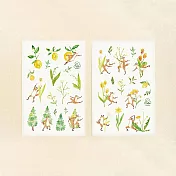【 Hello Studio 你好工作室 】森花時光｜轉印貼紙 一組兩入