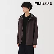 【MUJI 無印良品】男撥水加工連帽外套 M 深紫