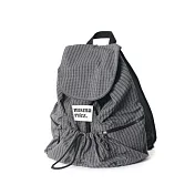 Masmarulez 韓版格紋束口後背包 灰色