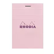 【Rhodia｜Basic】輕甜馬卡龍_N°11上掀式筆記本 _N11_ 5x5方格_80g 80張_ 櫻粉