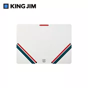 【KING JIM】學院風 sandit A4薄型文件收納夾 / 白色