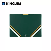 【KING JIM】學院風 sandit A4薄型文件收納夾 / 綠色