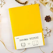【conifer綠的事務】2026年16K柏金皮紋直式週誌  陽光黃