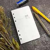 【conifer綠的事務】2026年48K橫式週誌內頁 適用6孔孔夾  活頁內頁