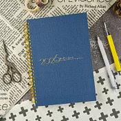 【conifer綠的事務】2026年25K苧麻雙線圈橫式週誌  湛藍