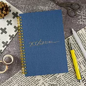 【conifer綠的事務】2026年32K苧麻雙線圈橫式週誌  湛藍