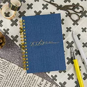 【conifer綠的事務】2026年50K苧麻雙線圈橫式週誌  湛藍