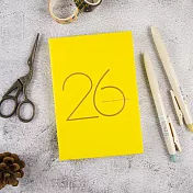 【conifer綠的事務】2026年50K年旅軟背精裝橫式週誌  曦光黃