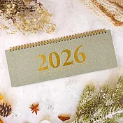 【conifer綠的事務】2026年時間線桌曆  冰灰