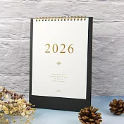 【conifer綠的事務】2026年25K時間絮語直式桌曆  星空黑
