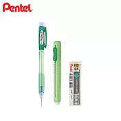 (送限量橡皮)PENTEL Fiesta 自動鉛筆 + 自動橡皮 + C285 HB鉛芯 綠