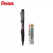 (送限量橡皮)PENTEL Twist-Erase CLiCK 側壓自動鉛筆 + C205 HB鉛芯 黑