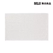 【MUJI 無印良品】棉鬆絨浴室地墊/M/柔白成品尺寸:W45×L70 cm