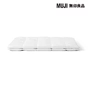 【MUJI 無印良品】防蟎羽毛薄被/S成品尺寸:W150×L210 cm 壓紋縫製加工