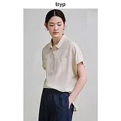 ltyp旅途原品 100%銅氨絲「清韻」襯衫女夏季新款襯衣時尚通勤上衣 M L  M 杏仁米