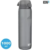 ION8 Extra Large 運動休閒水壺 I8RF1000 收納扣環 1000ml (運動水壺 彈蓋) 灰色