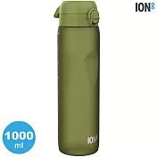 ION8 Extra Large 運動休閒水壺 I8RF1000 收納扣環 1000ml (運動水壺 彈蓋) 卡其綠
