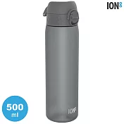 ION8 Medium 運動休閒水壺 I8RF500 素面款 / 收納扣環 500ml (運動水壺 彈蓋) 灰