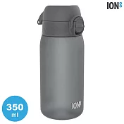 ION8 Small 運動休閒水壺I8RF350 素面款 / 收納扣環 350ml (運動水壺 彈蓋) 灰