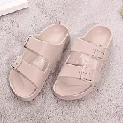 Fun Plus+ 輕量雙排扣室外拖鞋  粉24