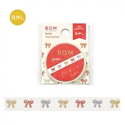 【日本BGM】和紙膠帶 細版金箔Life系列 ‧ 小蝴蝶結