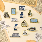 KOKUYO Eric聯名金屬徽章- 棕(顏料款)