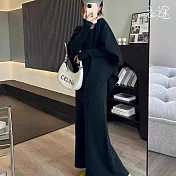 【衣途】慵懶風針織半身裙兩件套裝(KDAQ-073) FREE 黑色