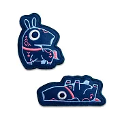 安富尊榮—犧尊 犧墨墨 刺繡磁鐵 藍【受託代銷】