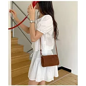 O-ni O-ni全新品精選優質時尚皮革麂皮波斯頓包百搭多用途款(品質保證)(bag-6135) 咖啡色