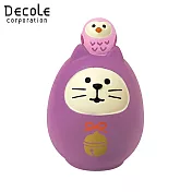 【DECOLE】concombre 開運色福貓達摩 開運紫色貓達摩