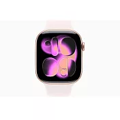 Apple Watch S11 GPS 46mm鋁金屬錶殼+運動型錶帶 玫瑰金錶殼+淡胭粉錶帶M/L