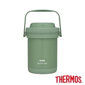 【THERMOS 膳魔師】不銹鋼真空保溫燜燒提鍋 1800ml  _森活綠境系列_霧松綠(TCRA-1802-MPG)