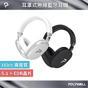 POLYWELL 全罩式藍牙耳機TM-087 /白色