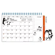 【日本A.P.J】2026 附便利貼桌曆 ‧ 坂崎千春企鵝