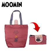 【日本正版授權】嚕嚕米 雙層保冷 摺疊購物袋 環保袋 MOOMIN - 小不點款