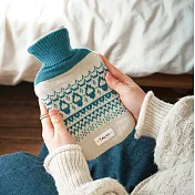 【日本現代百貨】TALVI 北歐針織 保暖熱水袋0.5L ‧ 藍