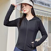 【AnZa】冰絲涼感輕薄防曬外套戶外運動上衣(4色)     FREE 黑色