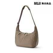 【MUJI 無印良品】撥水加工鋪棉兩用單肩肩背包 駝色