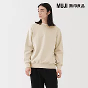 【MUJI 無印良品】男裏毛圓領衫 S 象牙白