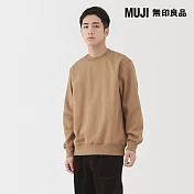 【MUJI 無印良品】男裏毛圓領衫 S 摩卡棕