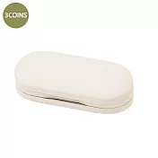 日本3COINS 無印風格兩用眼鏡收納盒 米白色